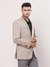 Men Contemporary Fit Solid Medium Brown Blazer