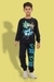Ninos Dreams Boys Gamer Print  Full Sleeves Cotton Coord Set with Tshirt & Jogger  -Navy Blue