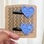  A Handcrafted Gaatha - Blue Heart Crochet Clip. Whimsical style for your hair!
