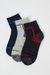Cotton Men's Ankle Socks Assorted Pack Of 3