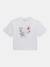 Guess White Cotton Print Girls Tshirt