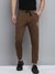 SHOWOFF Men's Solid Coffee Brown Regular Fit Jogger