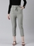 SHOWOFF Women's High-Rise Solid Grey Regular Fit Trouser