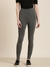 SHOWOFF Women's Cotton Ankle Length Solid Grey Leggings