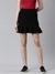 SHOWOFF Women's Casual Knee Length Pencil Solid Black Skirt