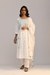 White Embroidered A Line Kurta Set
