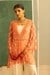 Peach Embroidered Jacket Set