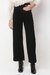 Solid Cotton Blend Wide Leg Fit Women's Jeans