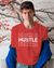 Men's Regular Fit - Casual T-Shirt - Hustle (Red)