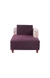 neudot Hailey Duet Fabric 1 Seater LHS Lounger in Floral Paradise Purple Colour