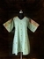 Pista Green Kurta Tunic With African Style Shoulder Embroidery