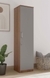 neudot Adona Engineered Wood Single Door Wardrobe - Grey
