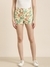 SHOWOFF Women's Slim Fit Above Knee Floral Multi Color Shorts