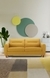 NEUDOT Scott Sofa for Living Room |3 Persons Sofa|Premium Fabric with Cushioned Armrest | 3 Years Warranty|Solid Wood Frame|3 Seater in Husky Yellow Color
