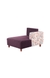 neudot Hailey Duet Fabric 1 Seater LHS Lounger in Floral Paradise Purple Colour