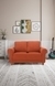 neudot Melody Sofa for Living Room |2 Persons Sofa|Premium Fabric with Padded Cushioned Armrest |3 Years Warranty|Solid Wood Frame|2 Seater in Rusty Cider Orange Color