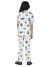 Ninos Dreams  Peterpan Girls 100% cotton Night Suit  Cat Printed Half sleeves with Pyjama-Cream