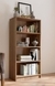 NEUDOT Hunter Engineered Wood Open Book Shelf (Finish Color - Teak, Knock Down)