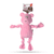 Barkbutler x Fofos Fluffy Pink Pig Stuffed Soft Squeaky Plush Dog Toy