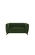 NEUDOT Diva Sofa for Living Room |2 Persons Sofa|Premium Fabric with Cushioned Armrest | 3 Years Warranty|Solid Wood Frame|2 Seater in Emerald Green Color