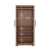 neudot Amber 2 Door - Leon Teak Finish Engineer Wood Multipurpose Wardrobe/Almirah/Organiser/Cupboard with 1 Hanger Stand, for Cloths and Storage - 4 Shelves