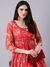 SHOWOFF Women's Sleeveless Round Neck Red Printed Co-Ords Set