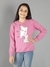 Ninos Dreams Peek A Boo Printed  Full sleeves Girls Sweatshirt -Pink