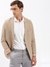SHOWOFF Men's Notched Lapel Solid Beige Blazer