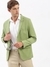 SHOWOFF Men's Notched Lapel Solid Green Blazer