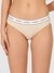 Guess Beige Modal Solid/Plain Women Brief / Hipster