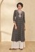 Geometric Print Viscose V-Neck Women's Kurta