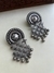 Firoza Silver Toned Dangler Earrings