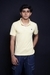 Sunny Light Yellow Plain Polo Neck Cotton T-Shirt