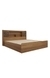 neudot Paris King Engineered Wood King Box Bed - Leon Teak