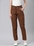 SHOWOFF Women's High-Rise Clean Look Non Stretchable Camel Brown Regular Fit Jeans