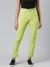 SHOWOFF Women's Clean Look Mid-Rise Lime Green Mom Fit Denim Jean