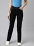SHOWOFF Women's Straight Fit Denim Black Corgo Jean