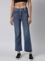 SHOWOFF Women's Straight Fit Denim Blue Jean