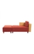 neudot Hailey Fabric 2 Seater Chaise Lounger RHS| Right Aligned | L Shape | 2 Persons Sofa in Rusty Cider Orange Colour