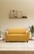 neudot Elegance Sofa for Living Room |2 Person Sofa|Premium Fabric with Cushioned Armrest | 3 Years Warranty|Solid Wood Frame|2 Seater in Husky Yellow Color