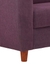 neudot Scott 3 Seater Fabric Sofa | Premium Fabric Sofa | Padded Cushioned Armrest | Solid Wood Leg - Paradise Purple