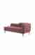 neudot Diva RHS Sofa Chaise Lounger with Black Legs for Living Room|Bedroom|2 Person Sofa|Diwan|Premium Fabric | Solid Wood Frame|2 Seater (Colour : Ceramic Pink (DIY))