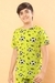 Ninos Dreams Boys 100 % Cotton Knit Half sleeves Coord Set with T-Shirt & Shorts Football Print-Green