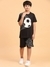 Ninos Dreams Boys Footballer Print Coord Set with T-Shirt & Shorts