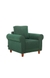 neudot Melody Sofa for Living Room |1 Person Sofa|Premium Fabric with Padded Cushioned Armrest | Solid Wood Frame|1 Seater in Castle Green Color