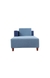 neudot Hailey Duet Fabric 1 Seater RHS Lounger in Mirage Blue Colour