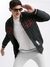 SHOWOFF Men's Typography Mandarin Collar Navy Blue Puffer Jacket