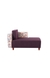 neudot Hailey Duet Fabric 1 Seater LHS Lounger in Floral Paradise Purple Colour