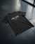 Regular Casual Cotton T-Shirt - Peace of Mind (Black)