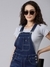 SHOWOFF Women's Solid Blue Slim Fit Dungaree
